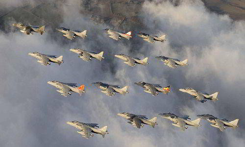 Harriers Final Flypast. The Last RAF Harriers Fly