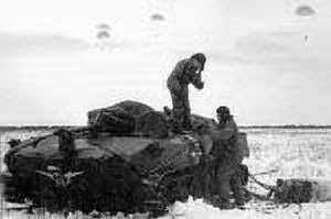 Russian Paratroops de-rig their BMD in minutes to rumble off the drop zone for follow-on missions. The U.S. did this in actual combat with M551 Sheridan light tanks in Panama, then retired them after a HQDA backstab cancelling the M8 Buford Armored Gun System replacement