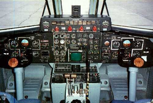 At the controls of the C-212