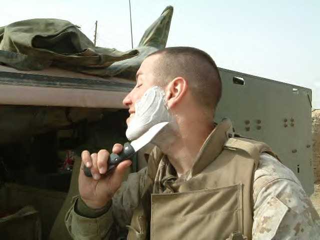 Field shaving is a need not a luxury, without it your gas mask will not seal properly