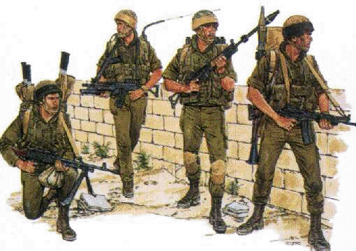 IDF Paratroopers ready to speed march into battle!