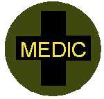 Proposed Combat Medic patch with gold letters