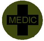 Proposed patch for MOS CMF 91B/18D medical Soldiers to wear on their right shoulder to identify them as COMBAT medical care providers