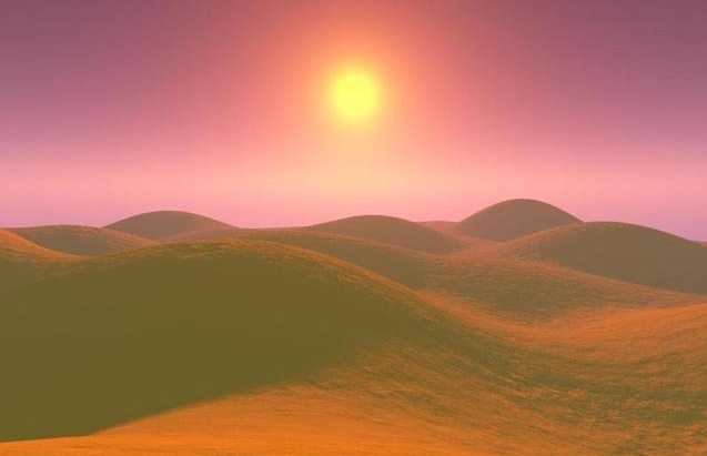 The Sun's rays penetrate deeply requiring sleeves down in the desert