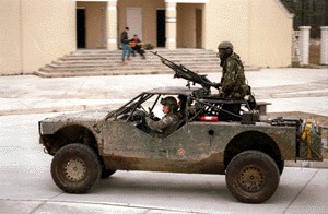A mere Sport Utility Vehicle with a machine gun?